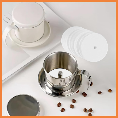 500PCS Count Percolator Coffee Filters,Coffee Filter Disc White 2