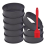 8 Pack Stainless Steel English Muffin Rings 2
