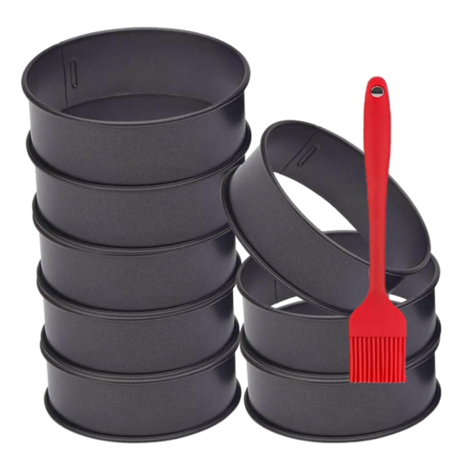 8 Pack Stainless Steel English Muffin Rings 1
