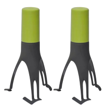 Triangular Egg Beater Mini Semi-Automatic Cream Mixer Green&Gray