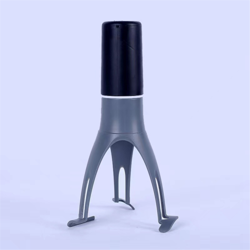 Triangular Egg Beater Mini Semi-Automatic Cream Mixer Green&Gray 2