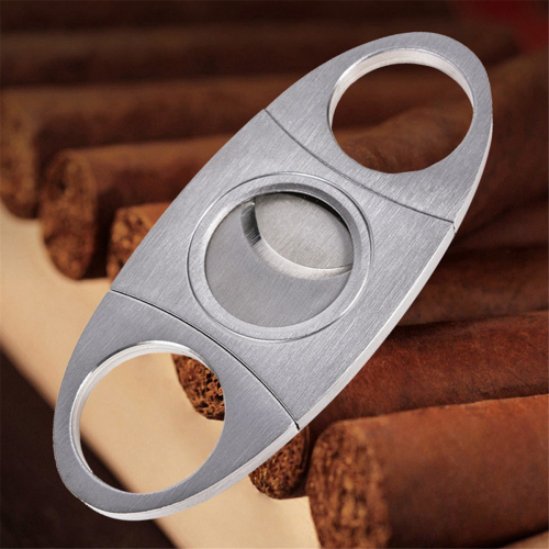Pocket Double Blades Cutter Knife Metal Smoking Scissors Tools 2