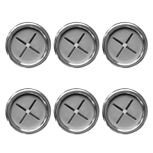6Pack Kitchen Towel Hooks, Round Self Adhesive Wall Mount Hook