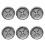 6Pack Kitchen Towel Hooks, Round Self Adhesive Wall Mount Hook 2