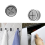6Pack Kitchen Towel Hooks, Round Self Adhesive Wall Mount Hook 7