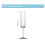 6 OZ Square Champagne Glasses Stemmed Coupes Transparent 3