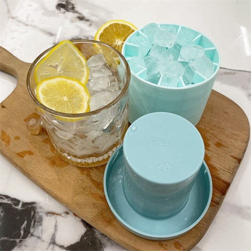 Small Ice Maker Cup Mold Cylinder Silicone Tray C 2