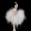 Skirt Rotating Music Box Figurine, Manual Control, White 5
