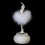 Skirt Rotating Music Box Figurine, Manual Control, White 7