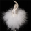 Skirt Rotating Music Box Figurine, Manual Control, White 6