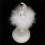 Skirt Rotating Music Box Figurine, Manual Control, White 3