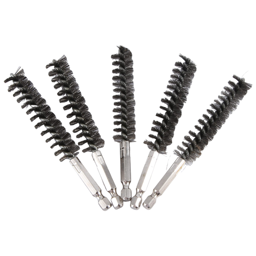Bore Brush For Power Drill Cleaning Wire With Hex Shank Handle 4853981287733