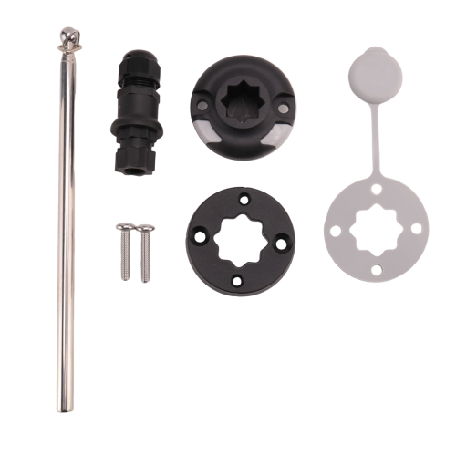 Canoe Flag Pole Yacht Dinghy Kayak Deck Mount Lock Socket 2