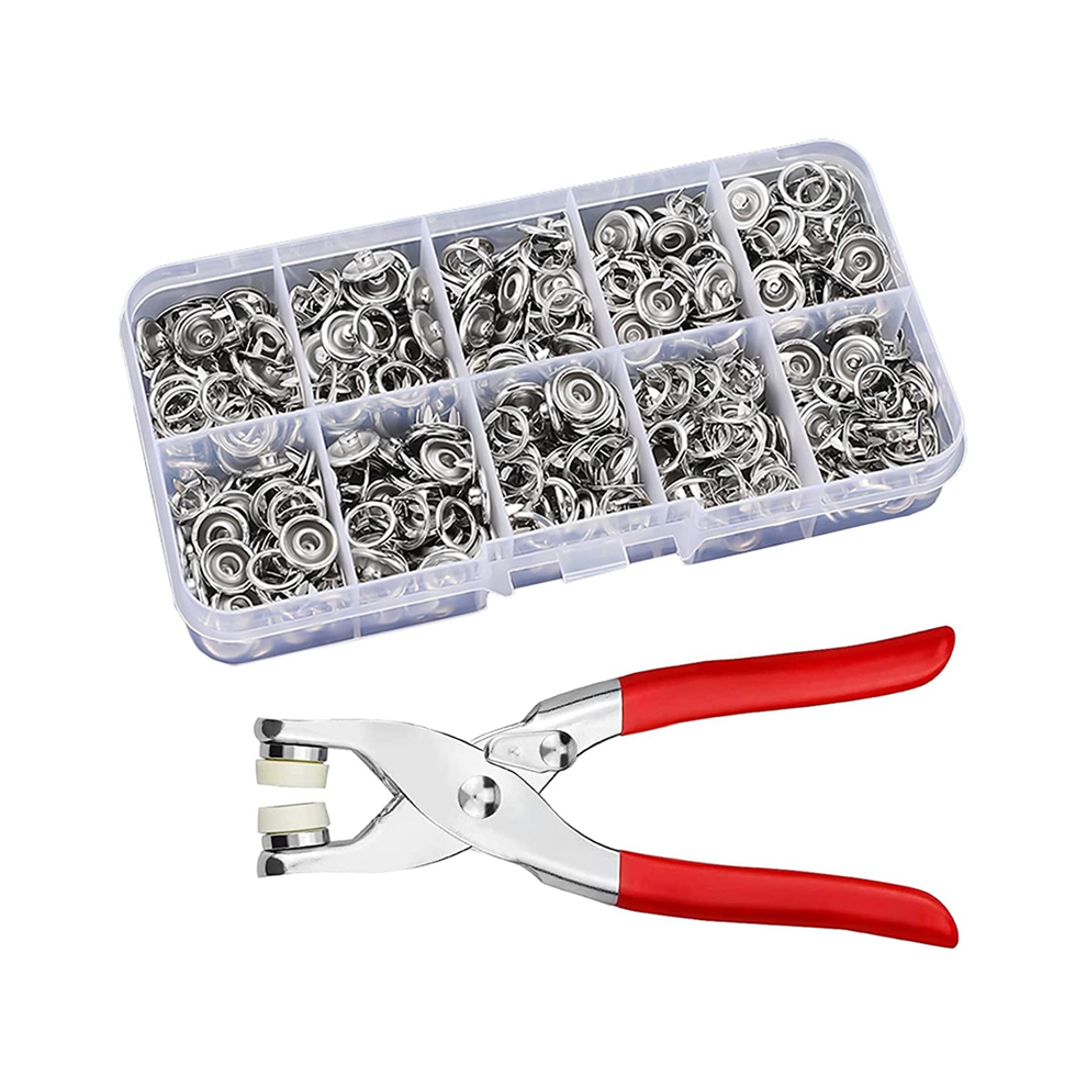 Photos - Other for Repair Set of 100 Press Studs, Metal Studs with Pliers