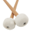 S-05 White Felt Head Timpani Wooden Hammer Drum Stick 3