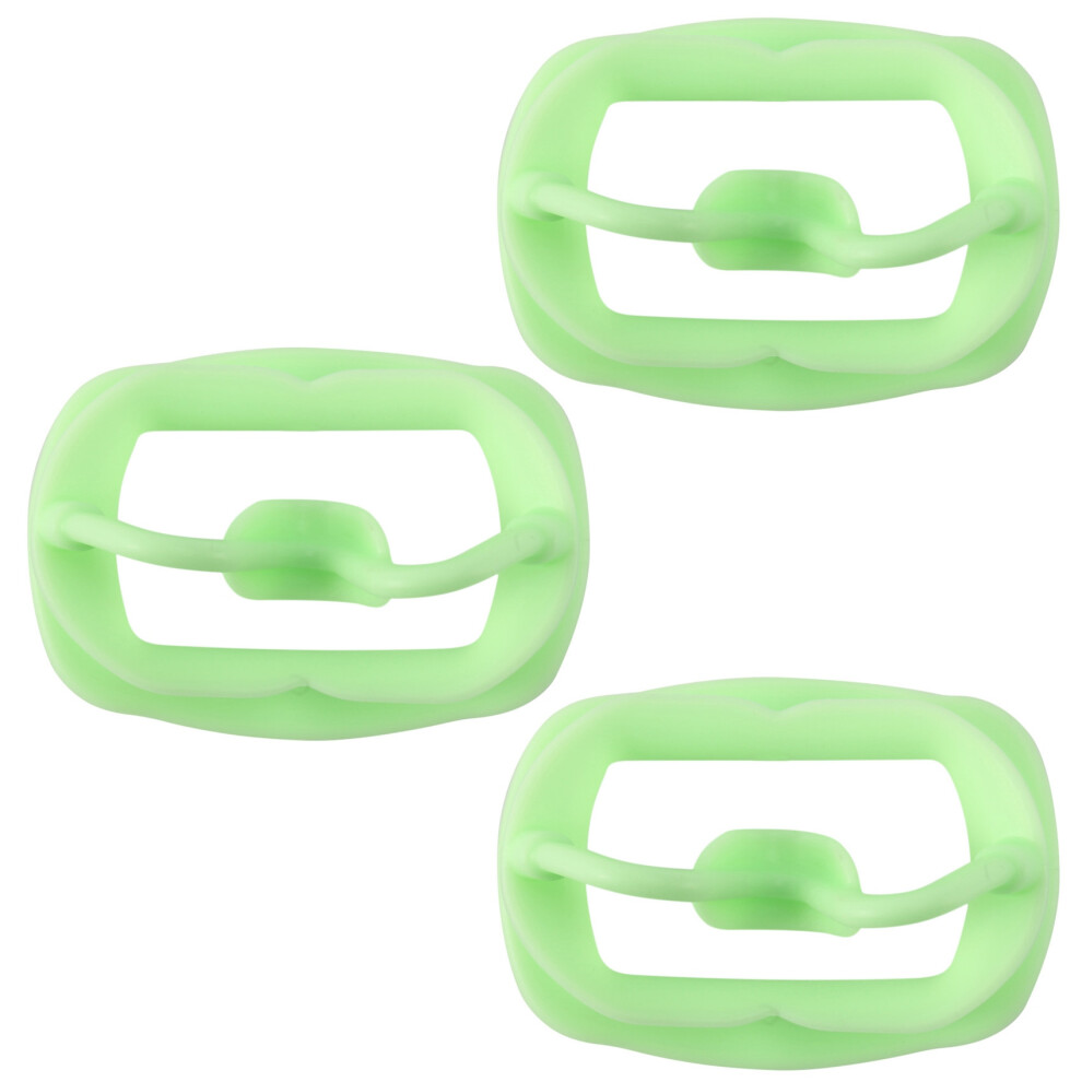 Exogio Green New 3Pc Dental Retractor Soft Silicon Intraoral Lip Cheek Retractor Mouth Opener Cheek Expand Dental Orthodontic