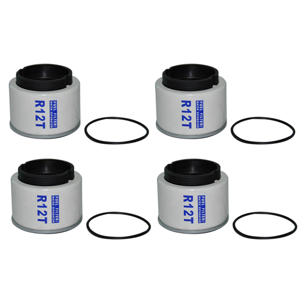 4Pcs For R12 R12s R12t Racor 140R 120At S3240 Npt Zg1 / 4-19 Sfc-8801-10 Fuel Water Separator Filter 4853981297459