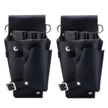 2X Leather Hairdressing Case Tools Scissor Bag Barber Pouch Holder Purse Adjustable Waist Shoulder Belt