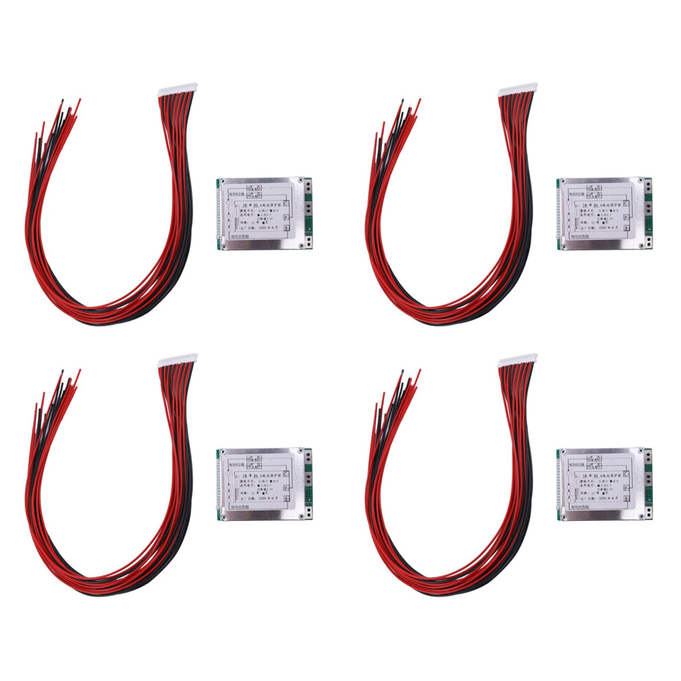 4X 16S 60V 35A Li-Ion Lithium Bms Pcb Protection Board With Ups Energy Inverter 4853981201258
