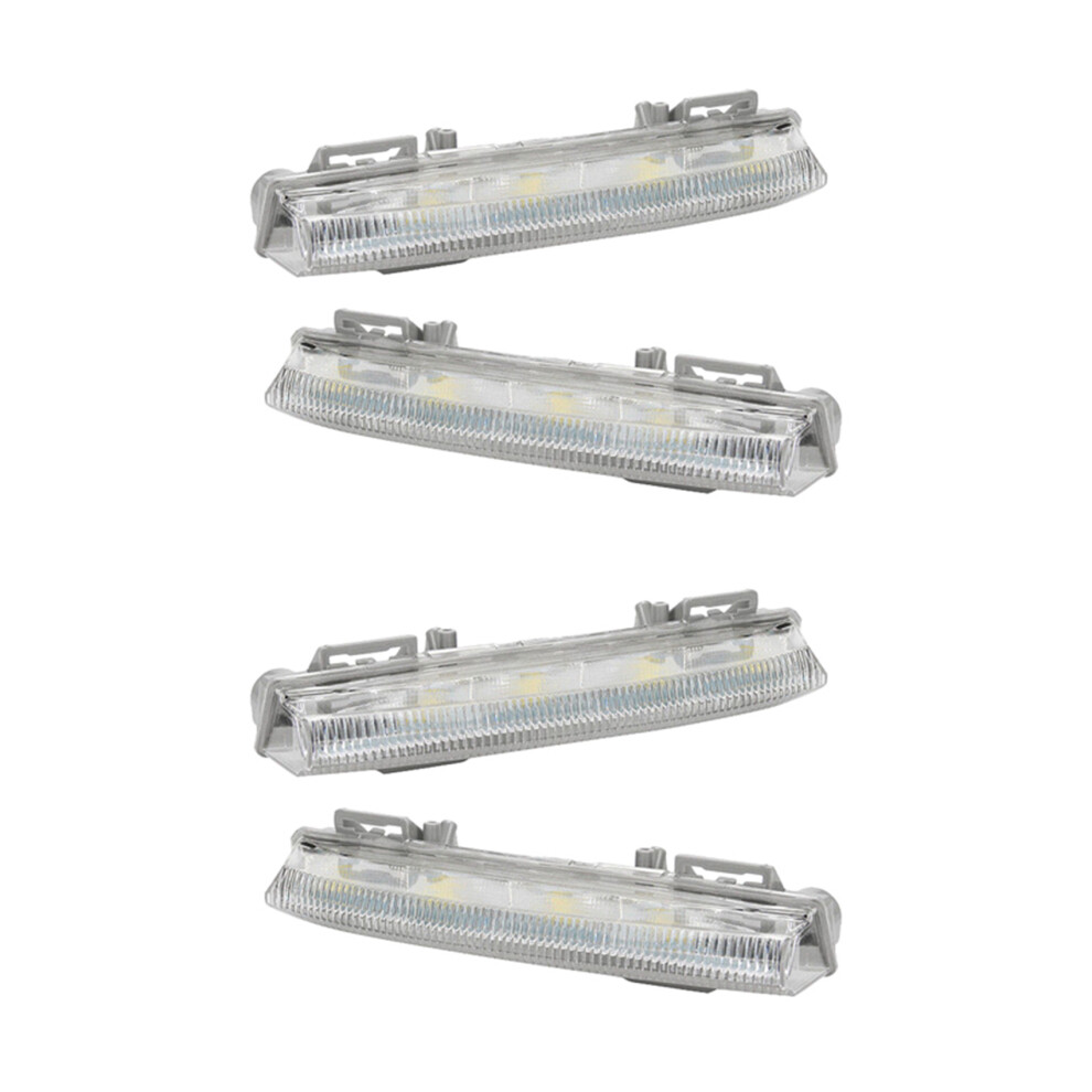 4Pcs Front Drl Fog Fit For - W204 W212 C250 C350 E350 A2049069000 Light 4853981299040