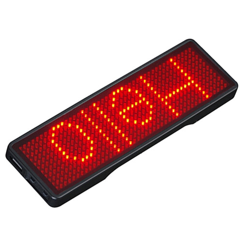 5X Bluetooth LED Name Badge Rechargeable Light Sign DIY Programmable Scrolling Message Board Display LED,Type 2 1