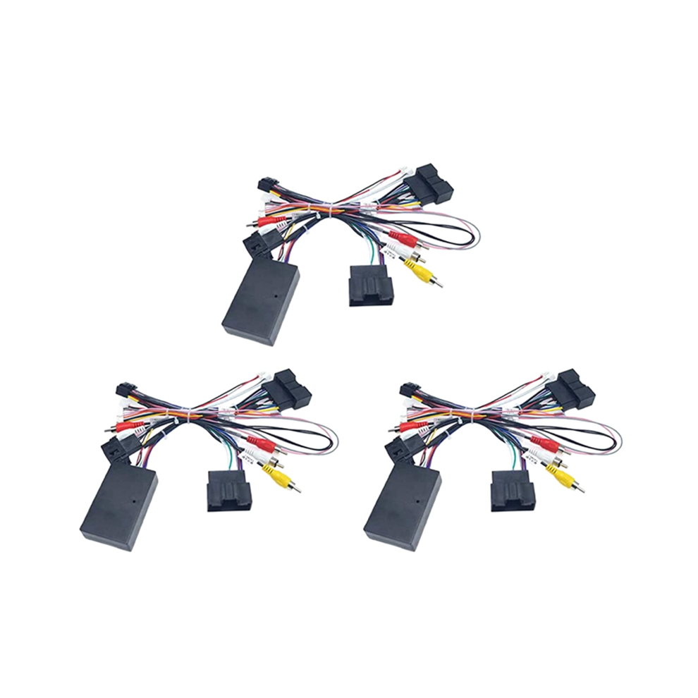 3X Car 16Pin Audio Power Cord Radio Wiring Harness With Canbus Box For Focus 2012-2015 4853981202729