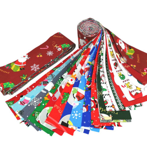 40 Patterns Jelly Roll Fabric, Pre-Cut Jelly Roll Fabric Strips for Quilting,Fabric Jelly Rolls with Different Patterns 2