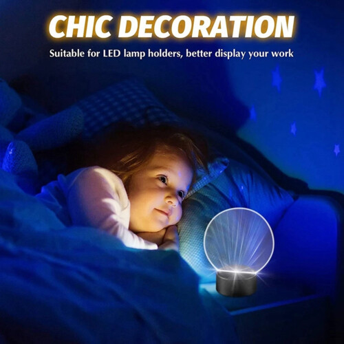 Thick Transparent Panel Board Sheet Clear Cast for LED Light Base Table Signs DIY Display Projects Craft 16 Pieces 1