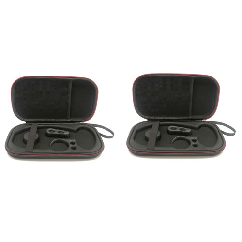 2X Hard EVA Portable Stethoscope Carrying Case Storage Box Shell Mesh Pockets for III Stethoscope Bag