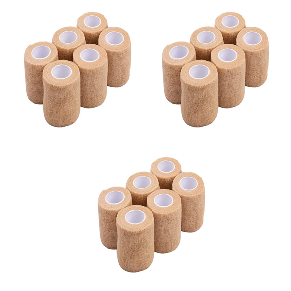 Exogio 18 Packs Self Adhesive Cohesive Bandage, 10X450cm, Self Adherent Wrap, Non Woven Bandage Wrap