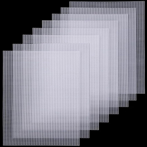 Canvas Pads 8 Pcs White Rectangle for DIY Crafts Embroidery 1