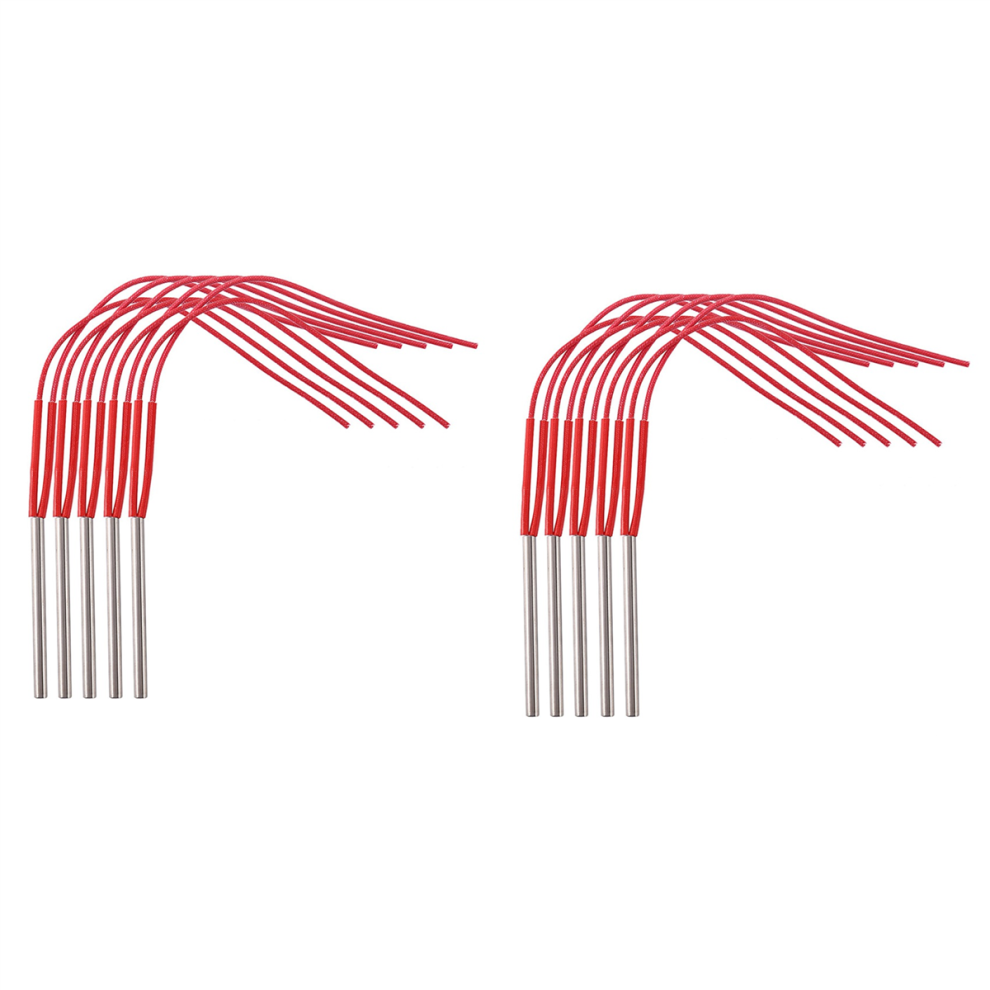 10Pcs Electric Heater Elements 220V 6Mm Tube Diameter Stainless Steel Tubular Heating Elements Wattage 120W 4853981209933