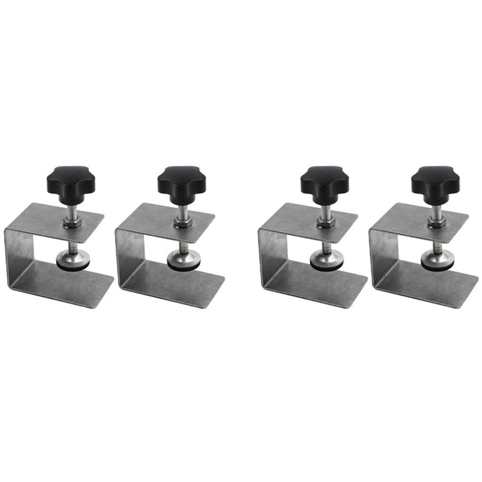 4Pcs Woodworking Drawer Front Installation Clamp Hardware Jig Accessories Stainless Steel S 4853981210021