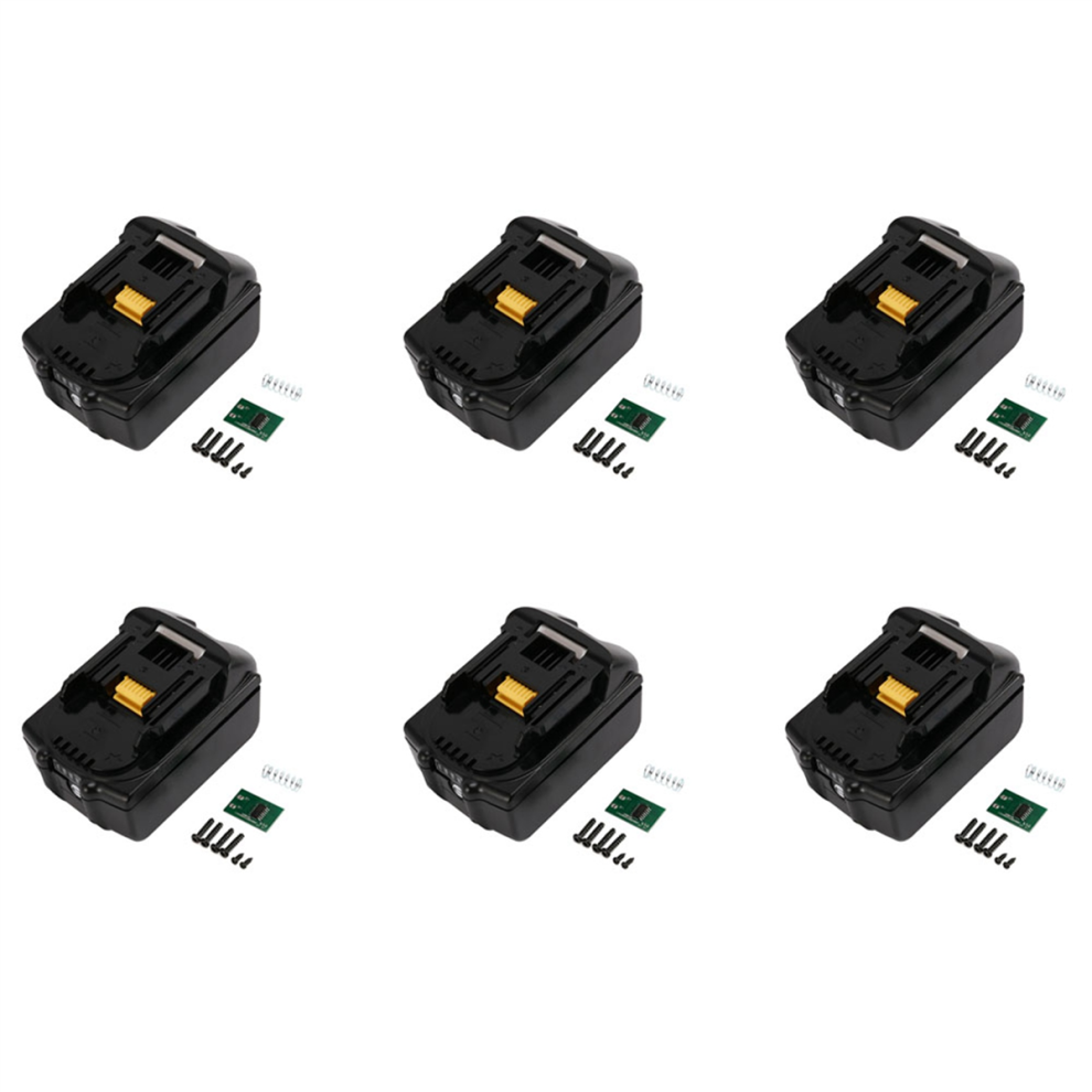6X Plastic Case Nesting Single Cell Protection Detection Protection Board Pcb For 18V Battery Bl1840 Bl1850 4853981209278