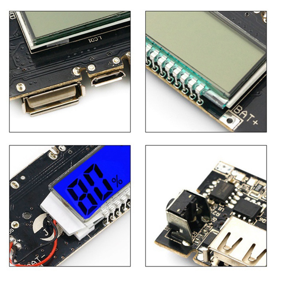 5Pcs Power Module Dual Usb 5V 1A 2.1A With Display Charging 4853981216672