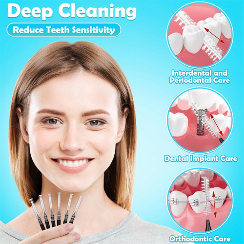 120pcs Interdental Brushes, Braces Brush Cleaner for Teeth Cleaning A 1