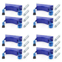 8PCS Propane Tank Holder Cylinder Wall Mounted Bracket Gas ABS with Screws Blue