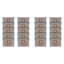 20 Pcs Dust Bags for RoboVac L35 Hybrid LR30 LR20 Auto-Empty Station, with Activated Carbon Fabric