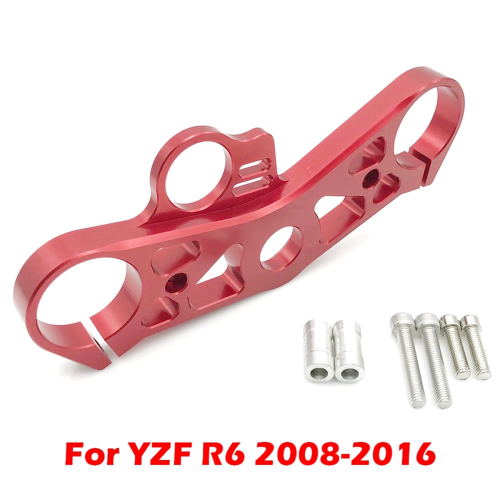 For YZFR6 08-16 Front Fork Lowering Upper Top Clamp,Red 1