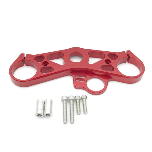 For YZFR6 08-16 Front Fork Lowering Upper Top Clamp,Red 2