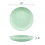 12Pcs 10 Inch Wheat Straw Deep Dinner Plates - Microwave and Dishwasher Safe, Unbreakable Sturdy Plastic 4