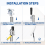 Pole Mount for Dish V2 Antenna Mast with U Clamp 5