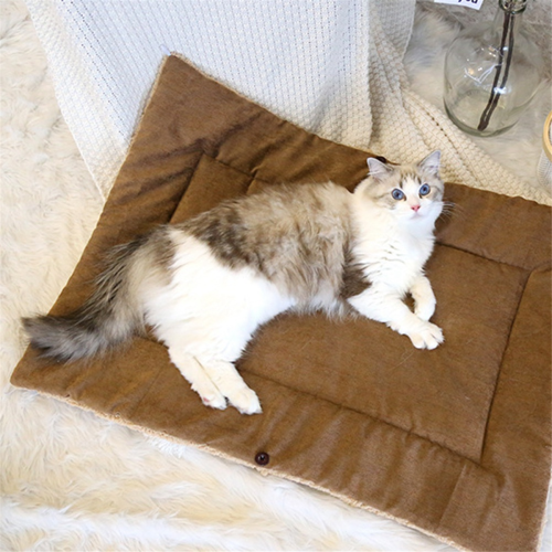 Warm Thickened Cat Foldable Pet Mat for Cats Small Dogs Indoor, B 1