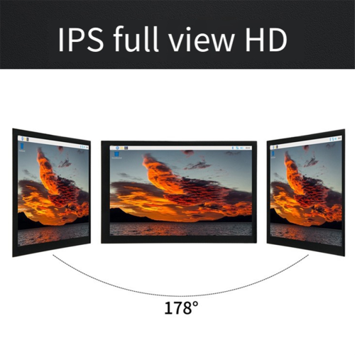 For 4B/3B+ Capacitive Touch Display 7 Inch Hd Ips,C 2