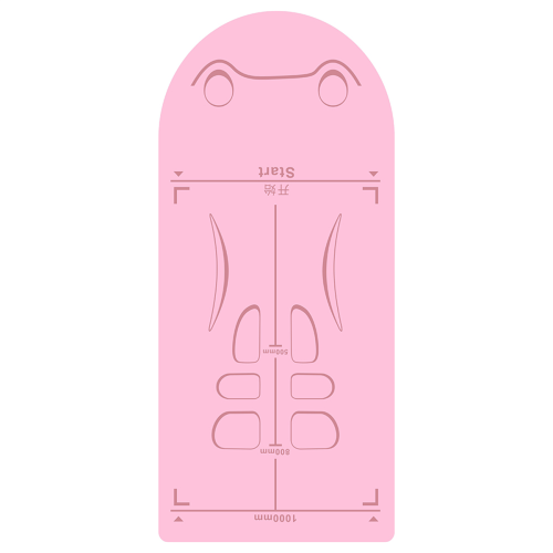 Exercise Equipment Mat for Ab Roller Wheel,Home Gym Floor Pad,Pink