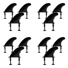 12Pcs Soft Top Surfboard Fins Sets for Softboard Paddle Board Surf Boards Accessories