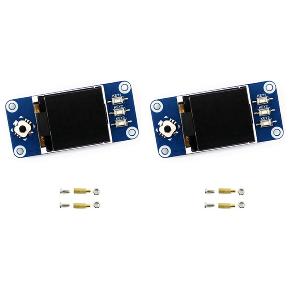2X 1.44 Inch LCD Display HAT for 2B/3B/3B+/Zero/Zero W 128X128 Pixels SPI Interface LED Backlight-image-OPC-PJ26VWV-NEW