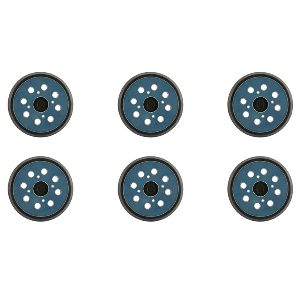 6Pcs 8 Holes 125Mm Hook Loop Sanding Backing Pad For Orbital Sander Disk Discs Backup Stick On 4853981223854