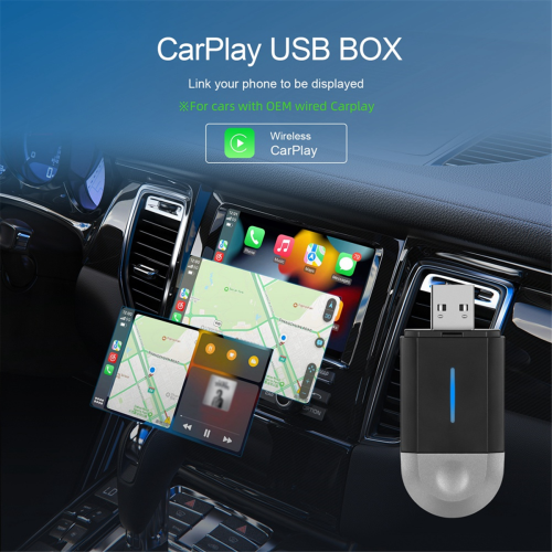 Wireless CarPlay Adapter, Car Dongle Converts Wired to 2