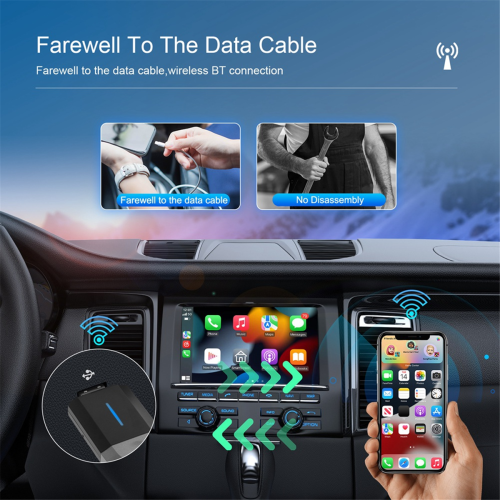 Wireless CarPlay Adapter, Car Dongle Converts Wired to 1